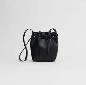 Mansur Gavriel Mini Mini Bucket Bag - Black/Flamma